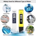 thumbnail image 5 of PH Meter, TDS Meter Combo, Pool Water Test Kit, PH Tester Digital, PPM Meter, 0.01 Resolution TDS PH EC Temperature 4 in 1 Set for Drinking Water, Hydroponics, RO System, Aquarium, Swimming, 5 of 5