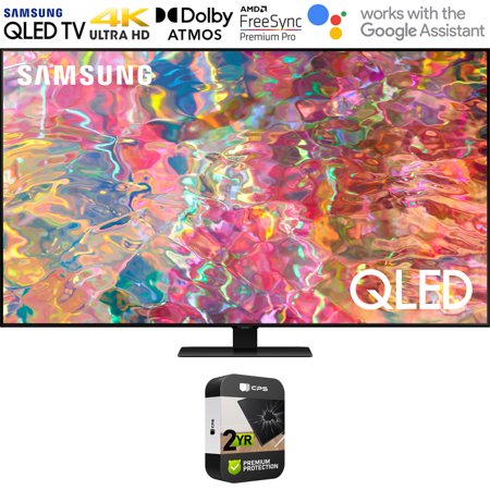 Samsung QN50Q80BA 50 Inch QLED 4K Smart TV 2022 Bundle with Premium 2 Year Extended Warranty