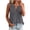 Gray 1, variant on Women's Summer Tank Tops Cotton 2026 Pleated Button Down Shirts V Neck Solid Loose Fit Blouse Casual Sleeveless Flowy Boho Tunic Shirts Vacation Outfits