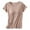 khaki, variant on Women's Built-in Bra Padded Active Camisole Shirt, Modal Short Sleeves Pajama Casual Tops T-Shirt, Multicolor, M-2XL