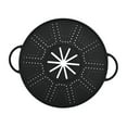 thumbnail image 3 of CoudarTitie Silicone Spill Stopper Lid Round Oil Splash Guard Mat for Restaurant Cooking Black, 3 of 9