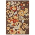thumbnail image 4 of SAFAVIEH Blossom Emely Floral Flowers Wool Area Rug, Brown/Multi, 5' x 8', 4 of 10