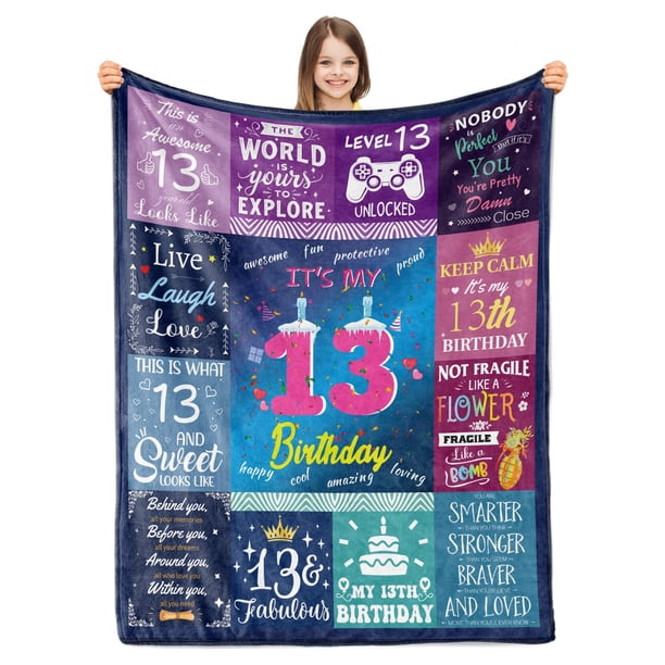 LHSHID Paready 18th Birthday Blanket Soft Flannel Throw Blanket Lightweight Cozy Birthday Blanket for Boys Girls Adults Comfortable Bed Blanket for Sofa Living Room Home Camping Couch 50x60in