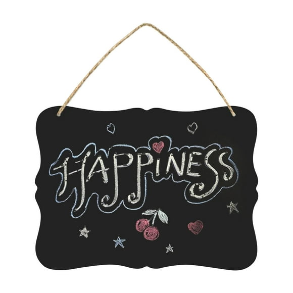 Xihbxyly Pizarra Pequeña de Madera, Tablero de Mensajes de Doble Cara, Superficie Lisa para Escribir, Decoración para El Hogar, Tienda, Bar, Fácil de Limpiar, Formas de Arco Rectangulares, Tamaño 23