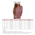 thumbnail image 4 of Blusa informal para mujer, sudaderas con capucha con cordón, manga larga, bolsillo, Top informal para mujer a la moda, rojo pardusco XXL, 4 of 6