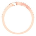 thumbnail image 5 of 0.21 ct Brilliant Round Cut Simulated Pink Diamond 14k Rose Gold Stackable Band SZ 3.75, 5 of 6