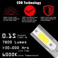thumbnail image 2 of Kit de Conversion d'Ampoule de Phare LED OSRAM COB 6000K Faisceau Haut-Bas Hi-Lo, 2 of 6