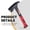 RED, variant on Heavy-Duty Camping Hammer with Tent Stake Remover – Forged Steel Construction, Blue Non-Slip TPR Handle, Durable Carbon Steel Head for Outdoor Adventures