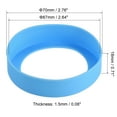 thumbnail image 2 of Uxcell 67mm ID Anti-slip Bottom Sleeve Cover Water Bottle Boot Blue 4 Pack, 2 of 5