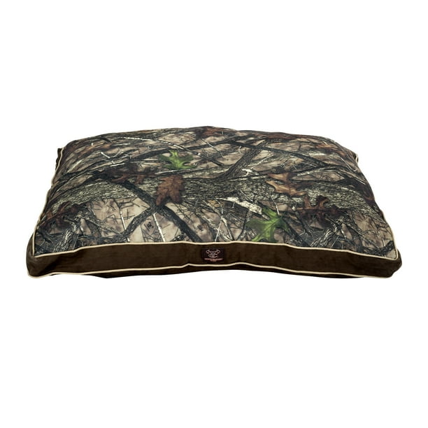 True Timber Camo Pillow Dog Bed, Brown, 26"L x 2.83"W x 34"H Walmart