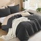 thumbnail image 2 of Juego de edredón Litanika Grey Queen Size con 2 fundas de almohada, 2 of 8