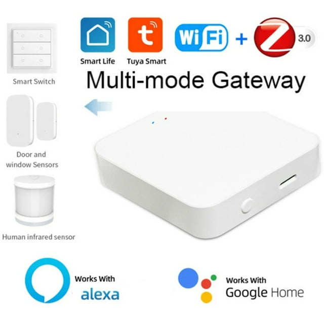 Tuya Zigbee Smart Gateway Hub Multimodo Gateway Wifi Bluetooth Mesh Zigbee Gateway Sensor Smart Life Control Work