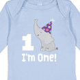 thumbnail image 4 of Inktastic Babys 1st Birthday Elephant Zoo Animal Boys or Girls Long Sleeve Baby Bodysuit, 4 of 5