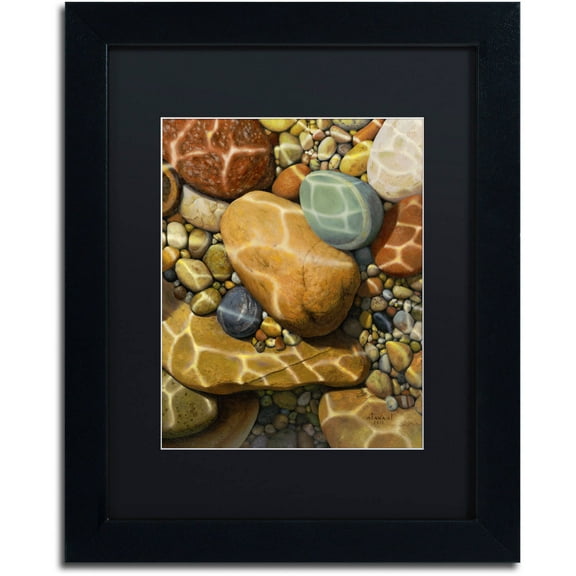 Stephen Stavast 'Trip the Light Fantastic' Black Matted Framed Art