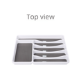 thumbnail image 3 of Bandeja para cubiertos, cajón, bandeja para cuchillos y tenedores, caja de almacenamiento de vajilla, bandeja de almacenamiento de plástico para cuchillos y tenedores, partición, 3 of 5