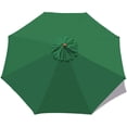 thumbnail image 1 of Qianli Parasol Replacement Cover - 6 Ribs - 2m - Waterproof - UV Protection - Replacement Fabric - Green, 1 of 5