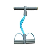 Summercome Fitness Resistance Bands - 4 Tube Pedal Ankle Puller 2025 Upgrade Stretch Bands for Exercise Sit Up Exercise Equipment AB Training Auxiliary Device Workout Equipment for Women Men