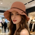 thumbnail image 5 of Levmjia Women Fisherman Hat Breathable Straw Bow Lightweight Sun Hat For Beach Travel Gardening Daily Commute Outdoor Casual Leisure Summer UV Protection, 5 of 7