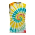 thumbnail image 2 of TIREOW Children Boys and Girls Neon Tie Dye Tank Tops Cute Animal Print Funny Crew Neck Sleeveless Undershirt, 2 of 8