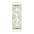 thumbnail image 3 of Unique Loom Mesa Collection Area Rug - Papago (2' 2" x 6' 1" Runner Light Aqua/Ivory), 3 of 7