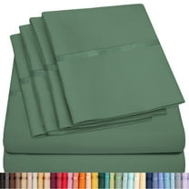 6 Piece Premium Bamboo Sheet Set, Deep Pockets, 45 Colors, 2200 Count, Sily Soft, by Lexington Elegance