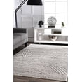 thumbnail image 2 of nuLOOM Louisa Striped Area Rug, 8' 2" x 11' 6", Gray, 2 of 4