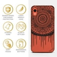 thumbnail image 4 of Case Yard iPhone-XR Case Clear Soft & Flexible TPU Ultra Low Profile Slim Fit Thin Shockproof Transparent Bumper Protective Cover Drop Protective Cell Phone Cases (Dripping Mandala), 4 of 8