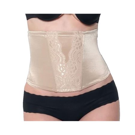 

Elegant Waist Cincher Girdle Body Shaper with Tapered Back Medium - Beige