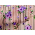 thumbnail image 4 of oneOone Cotton Cambric Fabric Stripe|Watercolor Leaves & Peony Floral_Printed Fabric 1 Yard 56 Inch Wide, 4 of 4