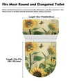 thumbnail image 6 of SEANATIVE Sunflower Toilet Lid Cover Set of 2 Butterfly Toilet Lid Dust Cover & Toilet Tank Lid Cover Protect Hands from Splash Liquid Reusable Apartment, Dormitory Round Lids Protection Home Decor, 6 of 7