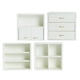 thumbnail image 3 of White Mini Bookcase for Home Decor Made of Synthetic Material Perfect for DIY Mini House Use Small Size 1:12, 3 of 3