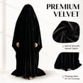thumbnail image 6 of Black Adult Ghost Costume, Classic Ghost Sheet Costume with Eye Holes, Loose Lightweight Full Body Ghost Costume for Halloween Party Group Cosplay, 6 of 9