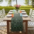 thumbnail image 4 of Table Runners 72 Inches Long Dress Scarves, Sage Green Geometric Farmhouse Kitchen/Dining Table Runner, Coffee Tablerunners, Modern Abstract Gradient Marble 14x72 Inch, 4 of 9