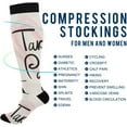thumbnail image 4 of FREEAMG High Elasticity Compression Socks, High Knee Socks Adult Universal Leisure Relieve Fatigue,Take Me To Paris Travel Daily with Running (1 Pair), 4 of 7