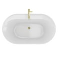 thumbnail image 6 of Dreamline Bt63x3666c Essence 65" Free Standing Acrylic Soaking Tub - White / Matte Black, 6 of 7