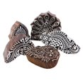thumbnail image 2 of Hand Carved Textile Printing Block Border Stamps Stamp For Clay Lot Of 5 Pcs, 2 of 4