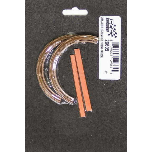 SCE Gaskets 26605 AccuSeal Rear Main Seal - 2 Piece - Synthetic Rubber - Each
