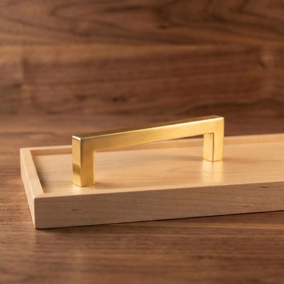 Fitviso 10 Pack 4.25 Inch Center to Center Brushed Brass Cabinet Handles(Hole Center: 4.25"(108mm))