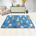 thumbnail image 2 of FREEAM Cute Animal Dog Non Slip Area Rug for Living Dinning Room Bedroom Kitchen, 2' x 3'(24 x 36 Inch), Dog Paw Nursery Rug Floor Carpet Yoga Mat, 2 of 6