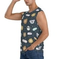 thumbnail image 3 of Daiia Cartoon Animals Printed Men's Tank Tops,Casual Soft Sleeveless Gym Muscle Shirts Bodybuilding Tee-Large, 3 of 8