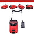 thumbnail image 2 of Compatible with Craftsman 20V Battery CMCB1104 Fast Charger, Compatible with Craftsman 20V Lithium Battery CMCB201 CMCB202 CMCB205 CMCB209 CMCB206 CMCB202-2, 2 of 8