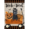 thumbnail image 3 of Briarwood Lane Trick Or Treat Wagon Halloween House Flag, 3 of 4