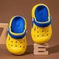 thumbnail image 4 of HCNTES Kids Non-Slip Casual Slides Soft Sandals Spring Summer Water Shoes for Children Beach Pool Shower Homewear(Z01-Yellow,11), 4 of 9