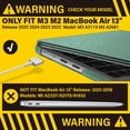 thumbnail image 3 of Funda IBENZER compatible con MacBook Air 13 pulgadas M4 A3240, 3 of 9
