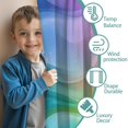 thumbnail image 3 of Blackout Kids Curtains,Rainbow Tie Dye Swirl Pattern Childrens Insulated Curtains Set Of 2,Bedroom Essentials,Toddler Room Decor 42"x54", 3 of 5