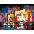 thumbnail image 3 of Haenraets, Willem 18x15 Black Modern Framed Museum Art Print Titled - Seaport Town I, 3 of 5