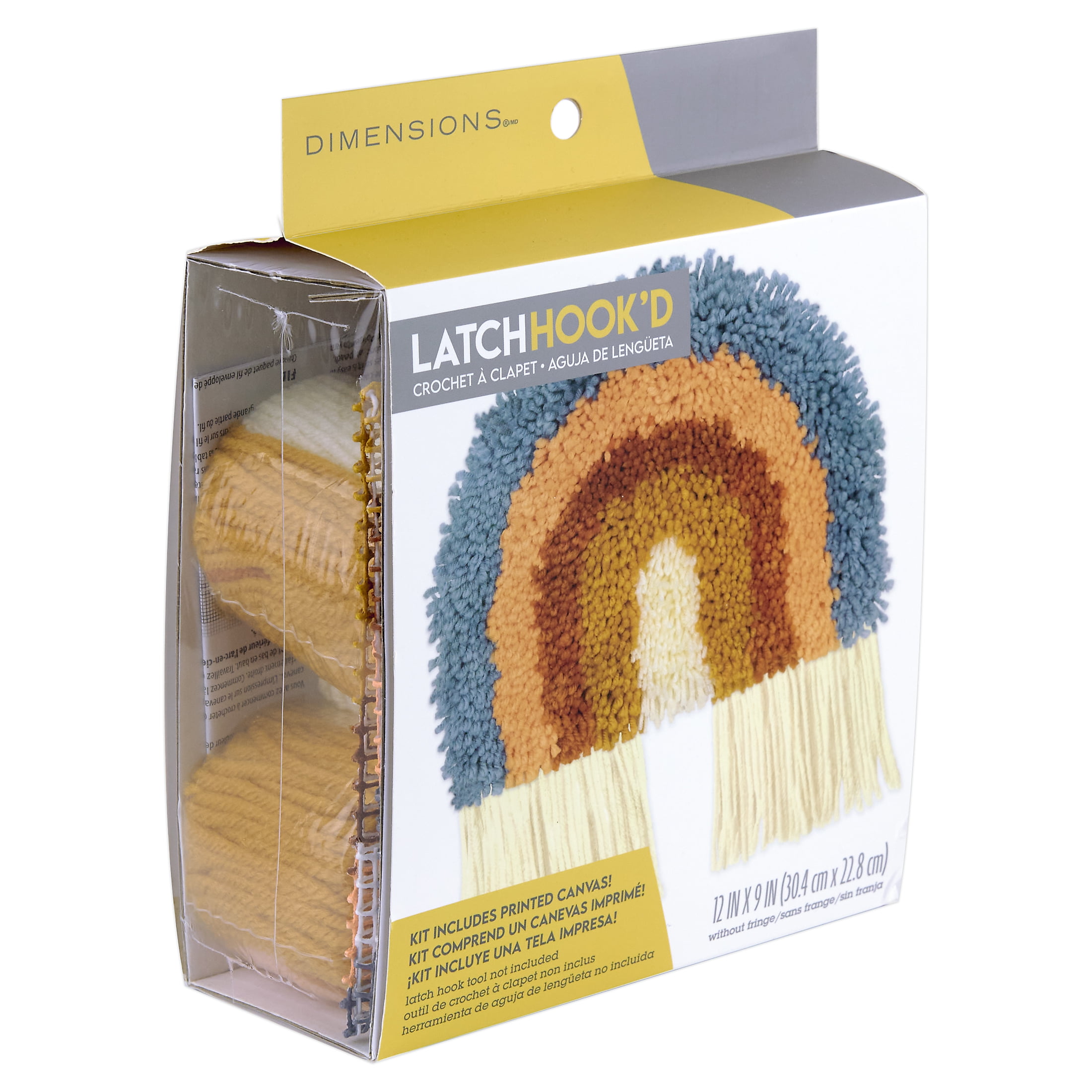 DIMENSIONS RAINBOW LATCH HOOK KIT