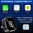 thumbnail image 4 of 2025 New Upgraded Ultra-Compact Wireless CarPlay & Android Auto 2-in-1 Adapter for 2017+ Factory Wired Car Systems, Supports iOS 10+/Android 11+, Auto Reconnect, Voice/Touch Control, Includes USB-USB, 4 of 7