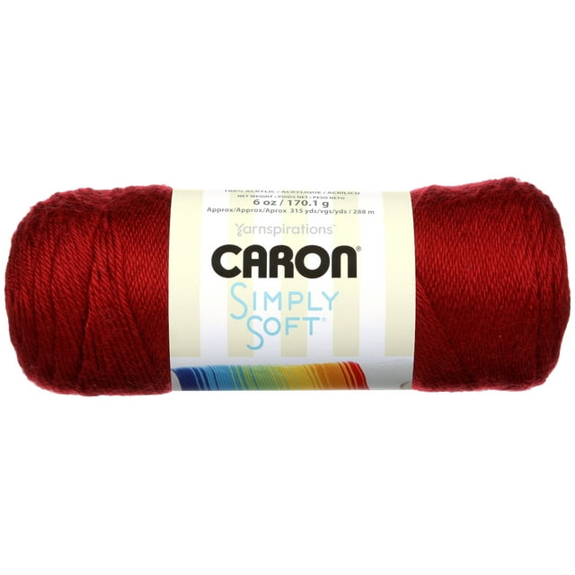 Caron® Fil Simply Soft®, Acrylique #4 Moyen, 6oz/170g, 315 Yards