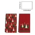 thumbnail image 4 of Yhmxh Christmas Kitchen Towels Set of 2, Christmas Tree Decorative Dish Towels, Absorbent Soft Holiday Hand Towels, Xmas Tea Towels for Kitchen Counter, Cooking, Christmas Decoration 15.75"x23.62", 4 of 6